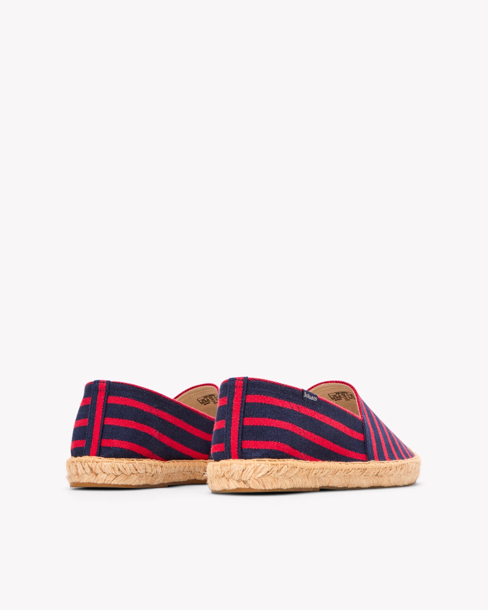 The Original Espadrille - Classic Stripes - Dark Navy / Red - Men's - Men's Espadrilles - Dark Navy / Red - Soludos -