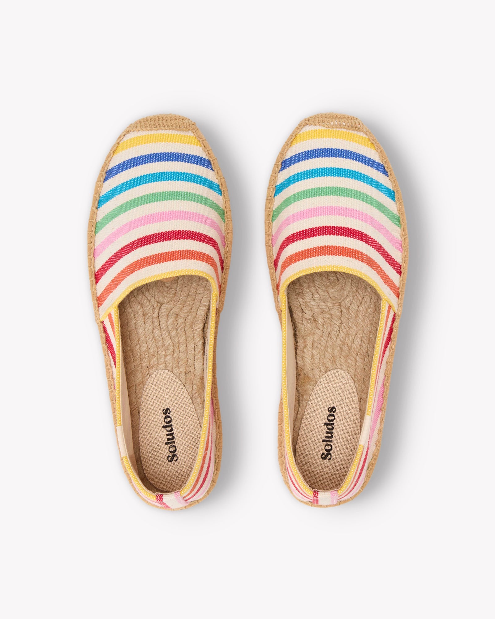 The Original Espadrille - Classic Stripes - Rainbow - Women's - Women's Espadrilles - Rainbow - Soludos -