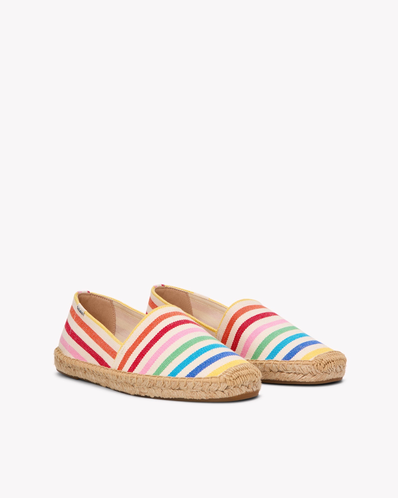 The Original Espadrille - Classic Stripes - Rainbow - Women's - Women's Espadrilles - Rainbow - Soludos -