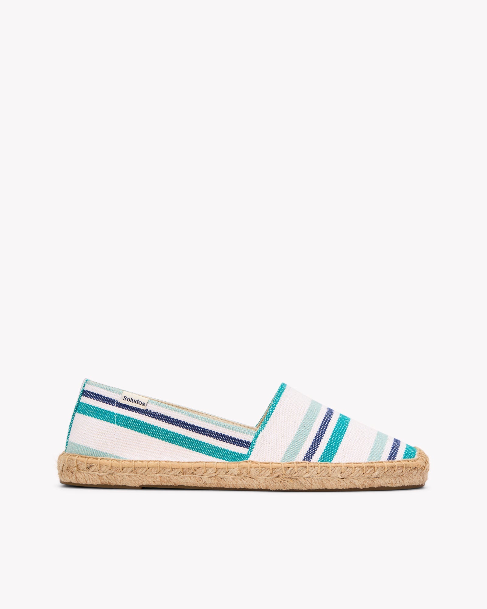 The Original Espadrille - Beach Stripes - Teal / Green / Blue - Women's - Women's Espadrilles - Teal / Green / Blue - Soludos -