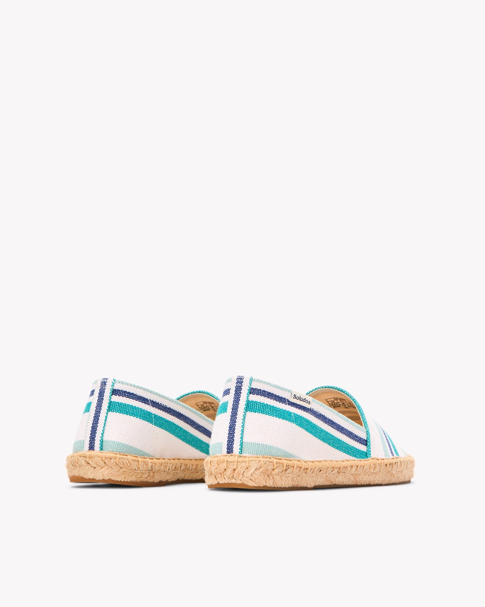 The Original Espadrille - Beach Stripes - Teal / Green / Blue - Women's - Women's Espadrilles - Teal / Green / Blue - Soludos -