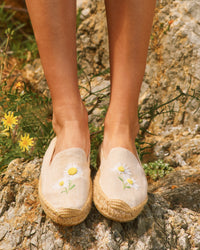 shoes with flowers on them