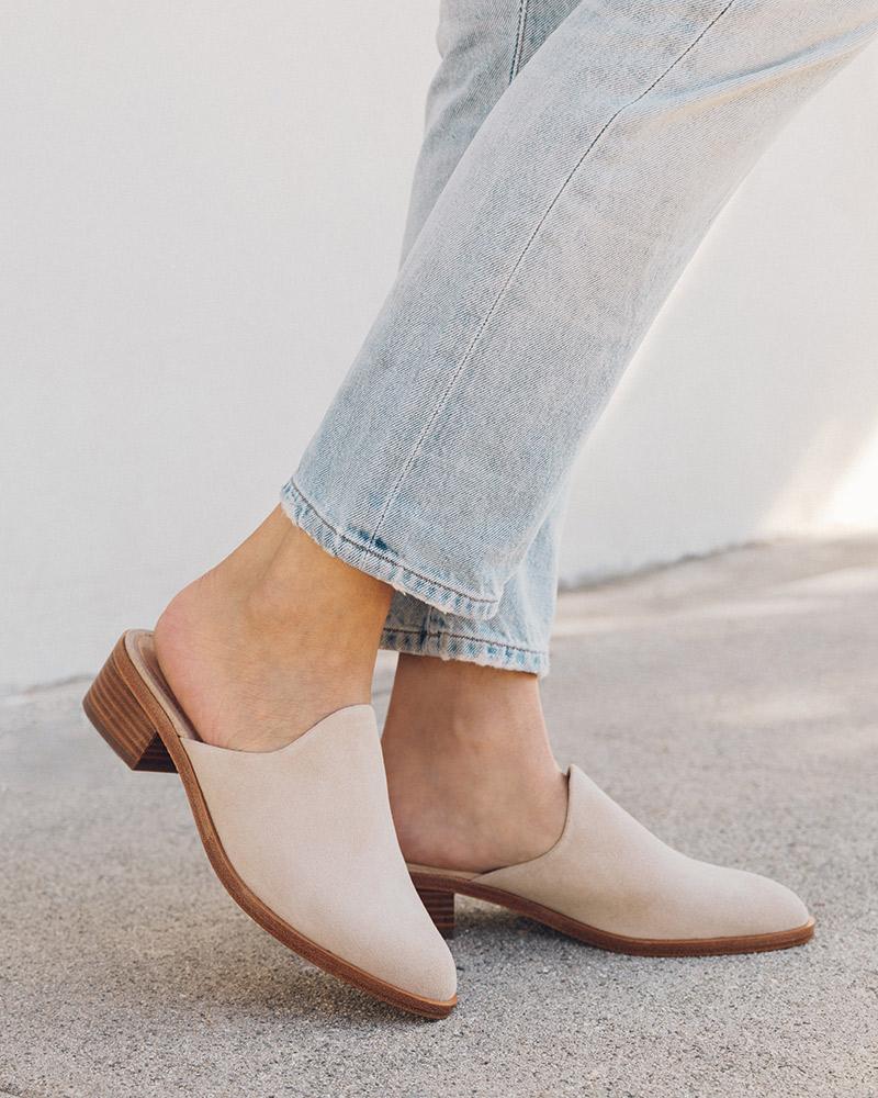 The Venetian Mule - Suede - Sand - Women's - Women - Sand - Soludos -