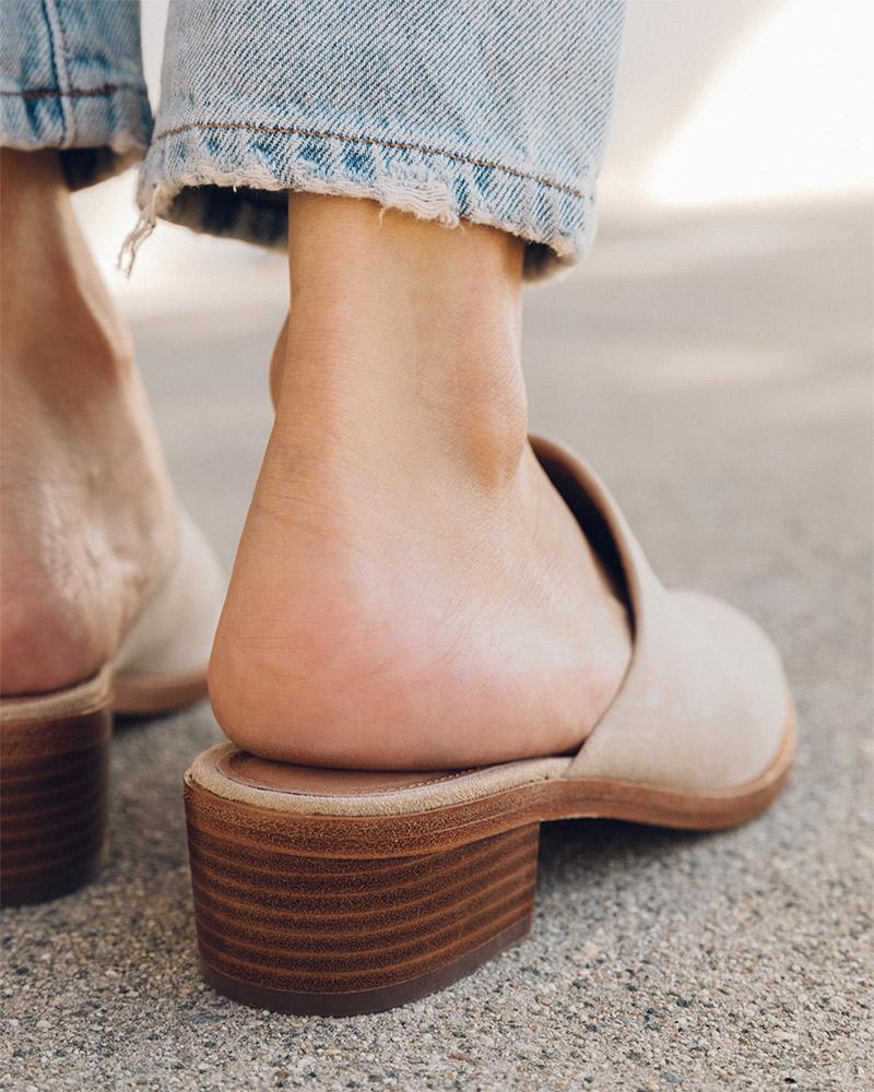 The Venetian Mule - Suede - Sand - Women's - Women - Sand - Soludos -